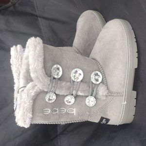 Gray BeBe Boots